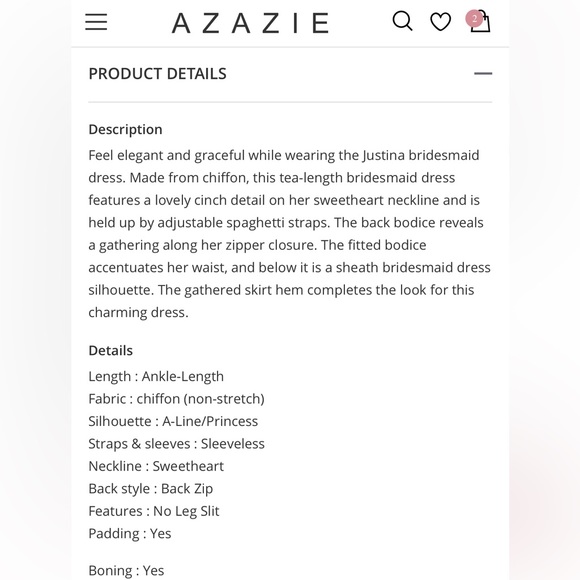 Azazie Justina Dress - Picture 7 of 11